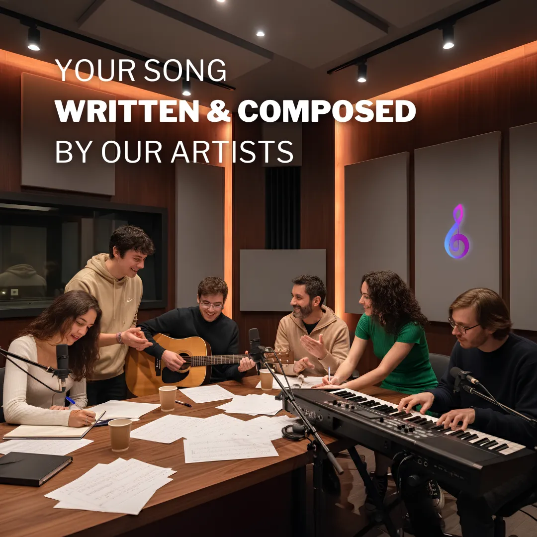 Your song written & composed by our artists