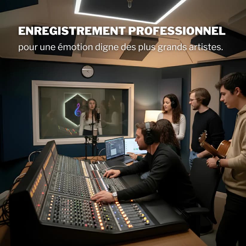 Studio d'enregistrement professionnel